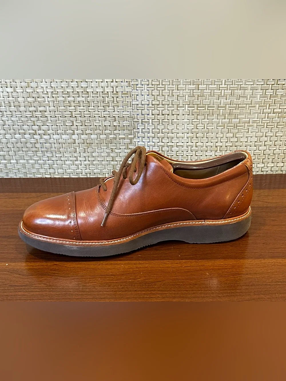 🌟HP🌟Samuel Hubbard Market Cap Dress Oxfords Whiskey Tan Cognac Leather PT 8W